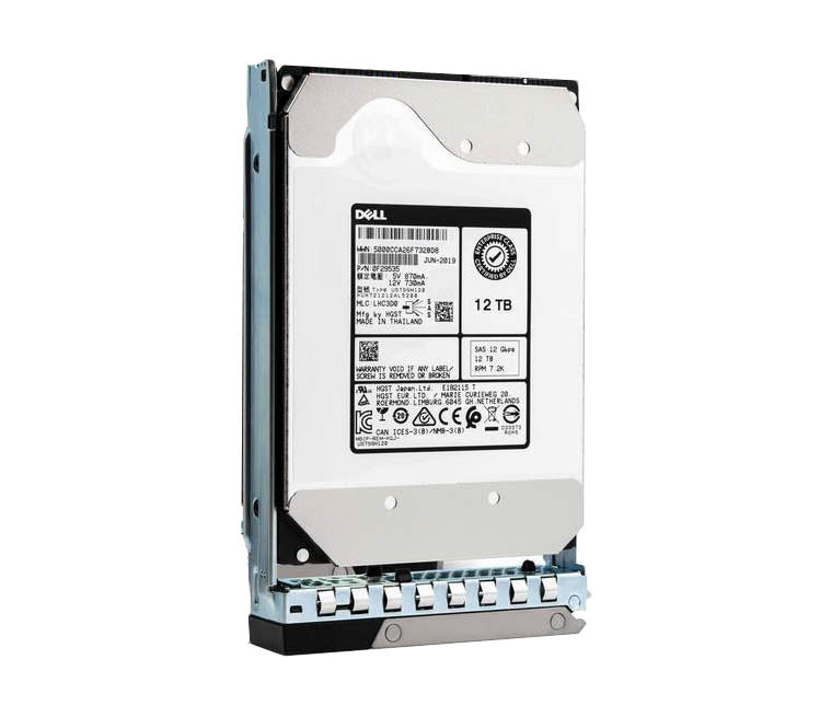 0Y4F7T Dell 12TB 7200RPM SAS 12Gbps 4kn 3.5-Inch Hard Drive