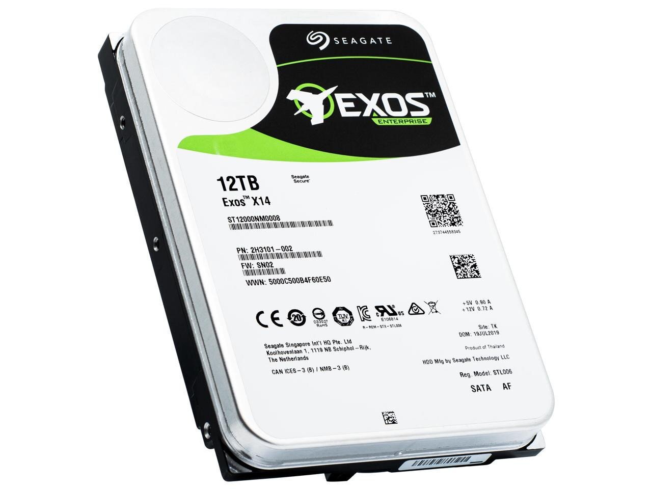 2MT233-150 Seagate Exos X16 12TB 7200RPM SAS 12Gbps 512e/4kn 3.5-inch Hard Drive