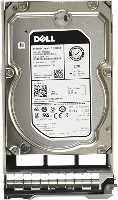 400-AIEB Dell 2TB 7200RPM SAS 12Gbps (SED) 2.5-Inch Hard Drive