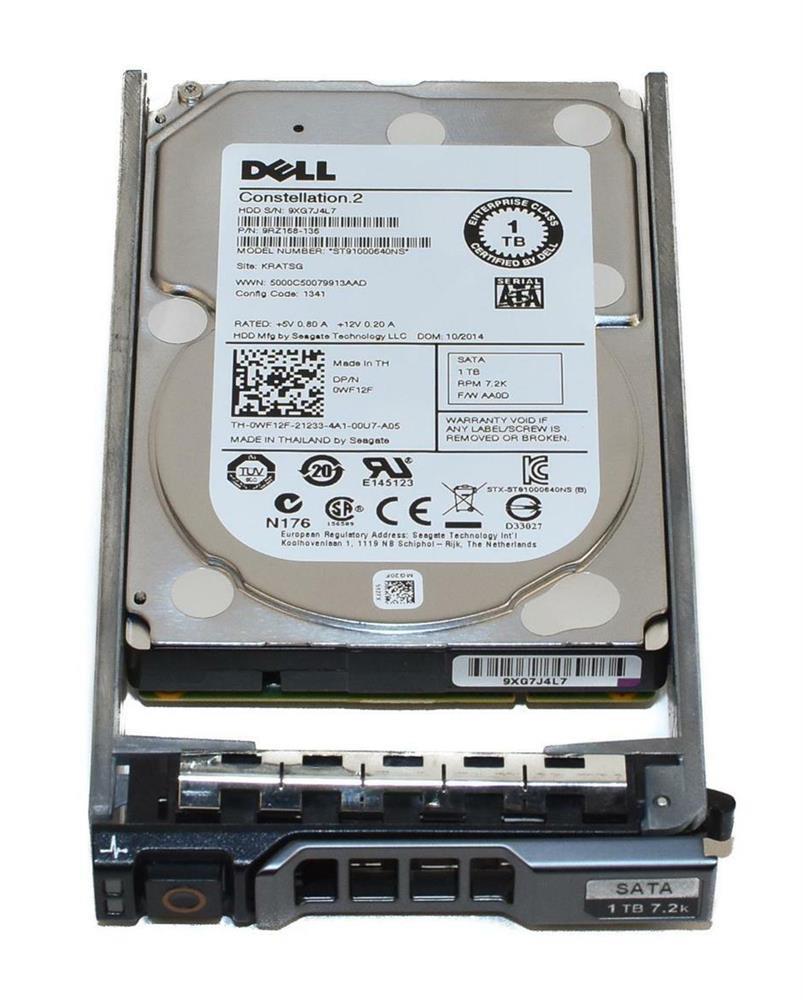 400-AYTC Dell 1TB 7200RPM SATA 6Gbps 512e 2.5-inch Hard Drive