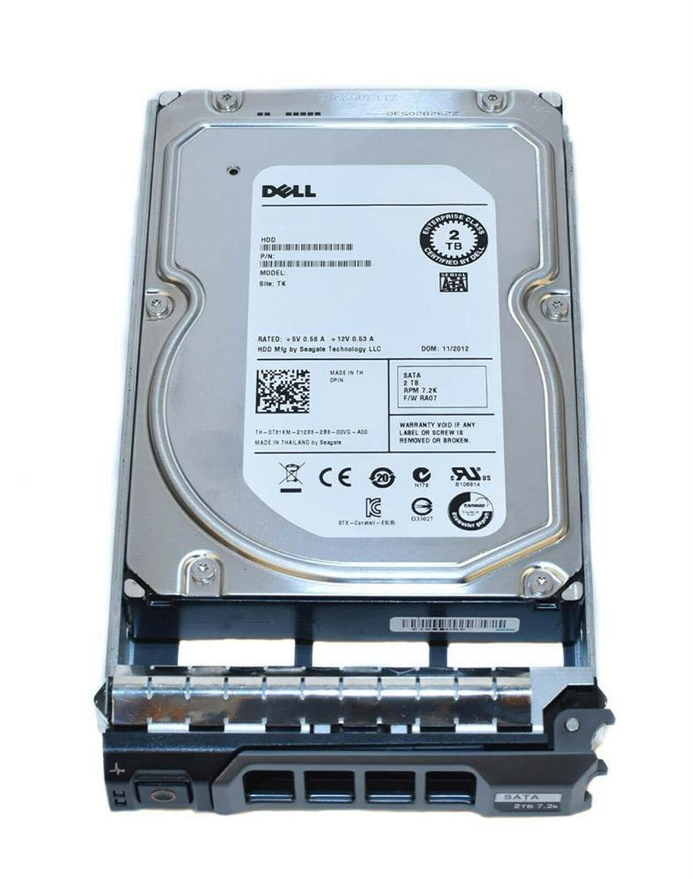 400-BLLI Dell 2TB 7200RPM SATA 6Gbps 512n Hot-Pluggable 3.5-inch Hard Drive