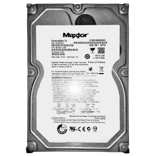 9SS154-326 Seagate DiamondMax 23 1TB 7200RPM SATA 3Gbps 32MB Cache 3.5-inch Internal Hard Drive