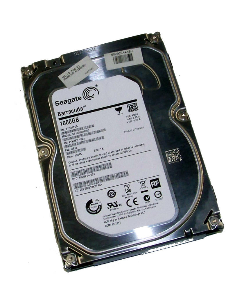 9YN162-021 Seagate Barracuda 1TB 7200RPM SATA 6GB/s 64MB Cache 3.5-inch Hard Drive