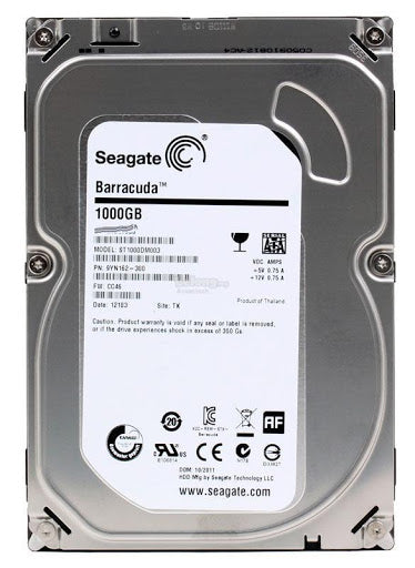 9YN162-505 Seagate Barracuda 1TB 7200RPM SATA 6GB/s 64MB Cache 3.5-inch Hard Drive