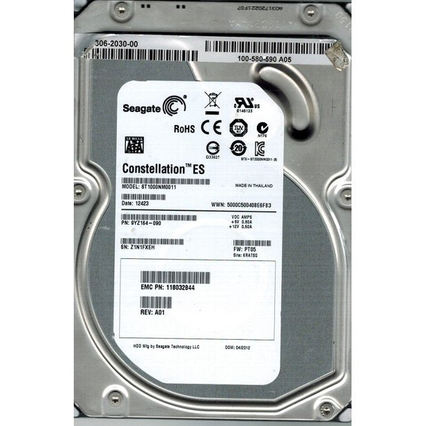 9YZ164-090 Seagate Constellation ES 1TB 7200RPM SATA 6GB/s 64MB Cache 3.5-inch Hard Drive