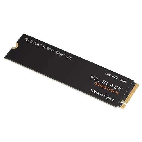 WD 2TB Black SN850X M.2 NVMe Gen4 SSD M.2 2280 PCIe4 R/W 7300/6600 MB/s 1200K/1100K IOPS No Heatsink