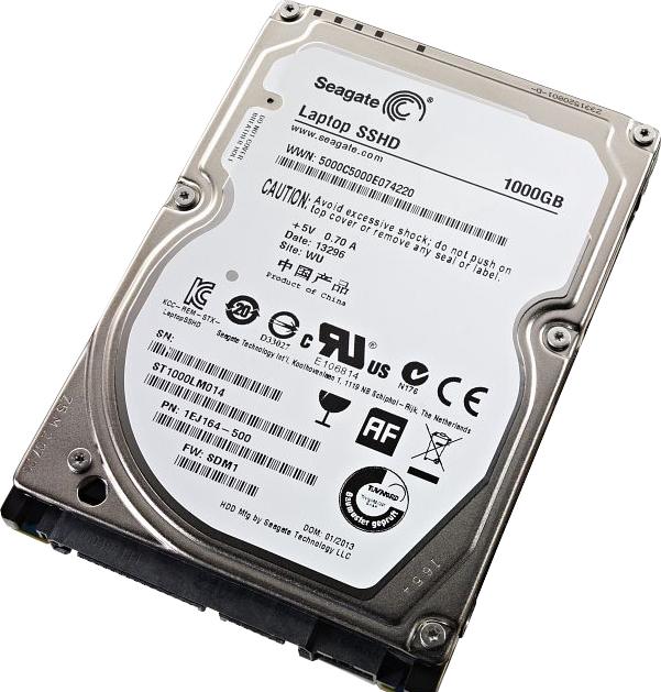 ST1000LM014 Seagate Laptop SSHD 1TB 5400RPM SATA 6GB/s 64MB Cache 8GB MLC NAND SSD 2.5-inch Hybrid Hard Drive