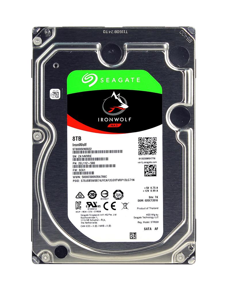 ST8000VN0022 Seagate IronWolf 8TB 7200RPM SATA 6GB/s 256MB Cache 3.5-inch Hard Drive