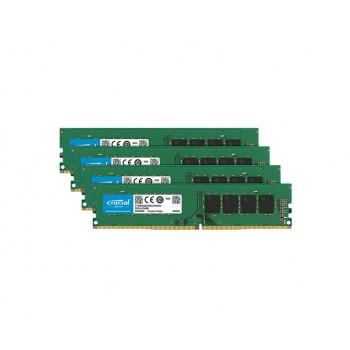 CT4K16G4DFD8266 - Crucial 64GB Kit (4 x 16GB) PC4-21300 non-ECC Unbuffered DDR4-2666MHz CL19 288-Pin DIMM 1.2V Dual Rank Memory