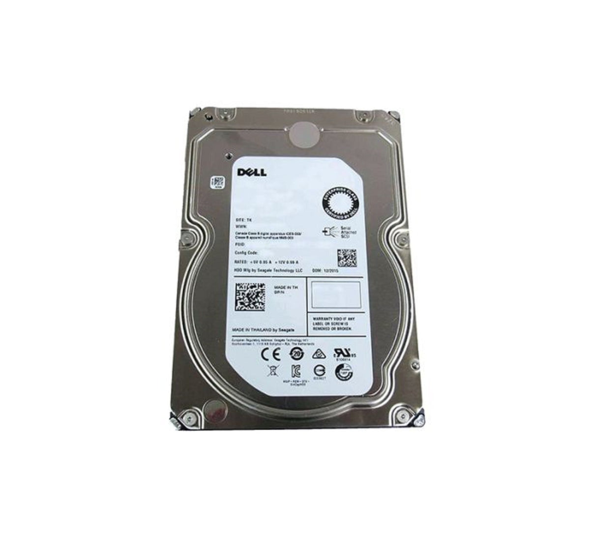 000HVH Dell 10TB 7200RPM SATA 6Gbps 512e Hot-Swappable 3.5-Inch Hard Drive for PowerEdge C6420 / R740 Server