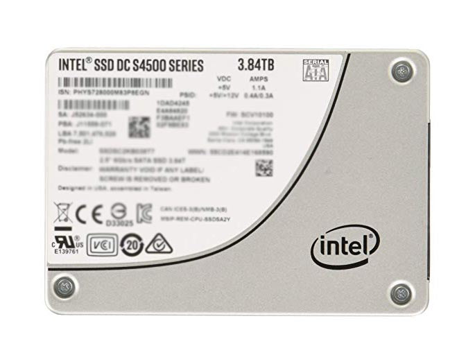 G1N89 Dell DC S4500 3.84TB TLC SATA 6Gbps Read Intensive Enterprise 2.5-Inch Solid State Drive