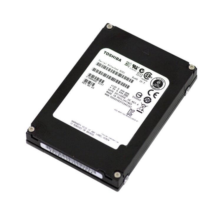 KPM5XRUG3T84 Toshiba 3.84TB TLC SAS 12Gbps BICS 512e Read Intensive 2.5-inch Solid State Drive