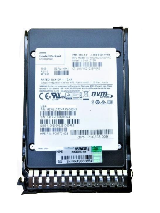 MZWLL3T2HAJQ-000H3 Samsung 3.2TB MU NVMe SFF SC 2.5-Inch Solid State Drive