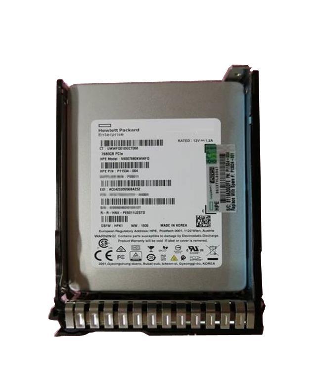 P13682-H21 HPE 7.68TB PCI Express x4 NVMe Read Intensive 2.5-Inch Solid State Drive with Smart Carrier