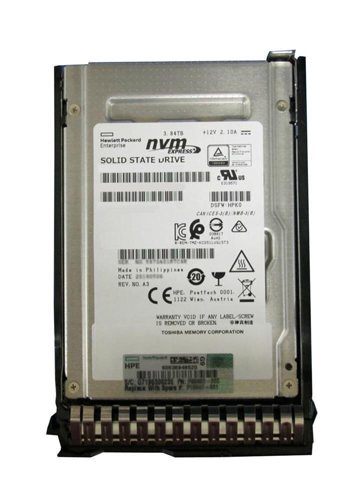 P22278-K21 HPE 3.84TB PCI Express x4 NVMe Read Intensive U.3 2.5-inch Solid State Drive