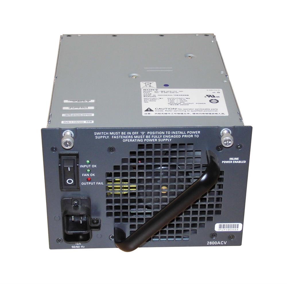 PWR-C45-2800ACV= Cisco 2800-Watt AC Power Supply for Catalyst 4500 Series Switches