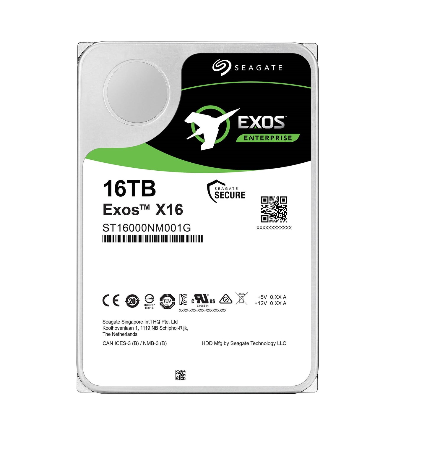 ST16000NM005G Seagate 16TB 7200RPM SATA 6Gbps 3.5-inch Hard Drive