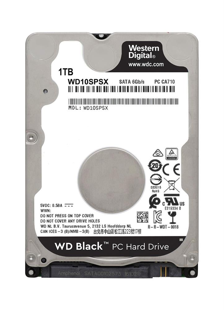 WD10SPSX Western Digital 1TB 7200RPM SATA 6Gbps 2.5-Inch Hard Drive