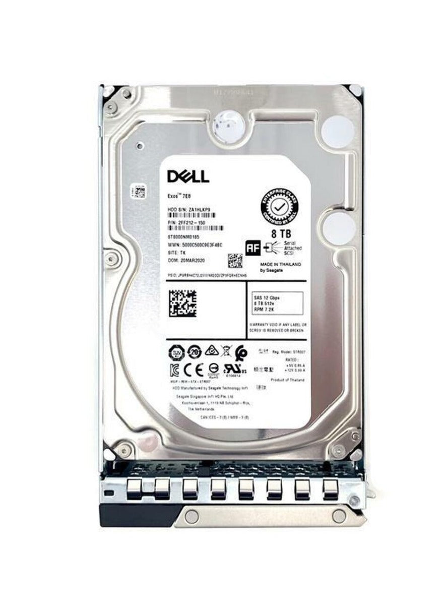 0711DJ Dell 8TB 7200RPM SAS 12Gbps Hot-Pluggable 3.5-Inch Hard Drive
