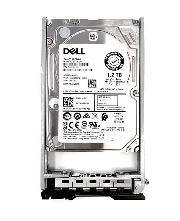 0MXCR4 Dell 1.2TB 10000RPM SAS 12Gbps Hot Swap (512n) 2.5-Inch Hard Drive