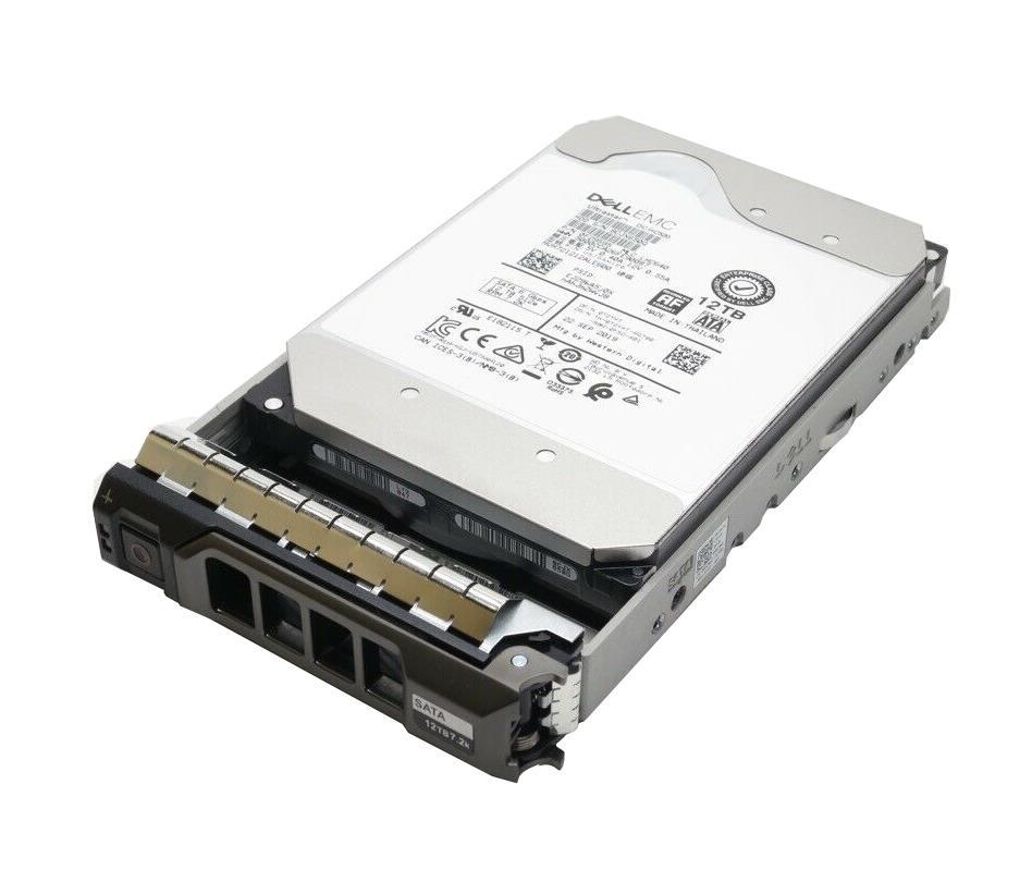 0T2YHT DELL 12TB 7200RPM SATA 6Gbps 256MB Cache 3.5inch Hot Plug Hard Drive With Tray