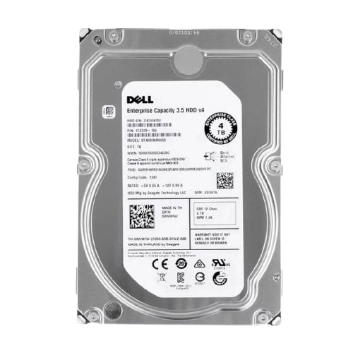 19W0R Dell 14g 4TB 7200RPM SATA 6Gbps 512n Hot-Pluggable 3.5-inch Hard Drive