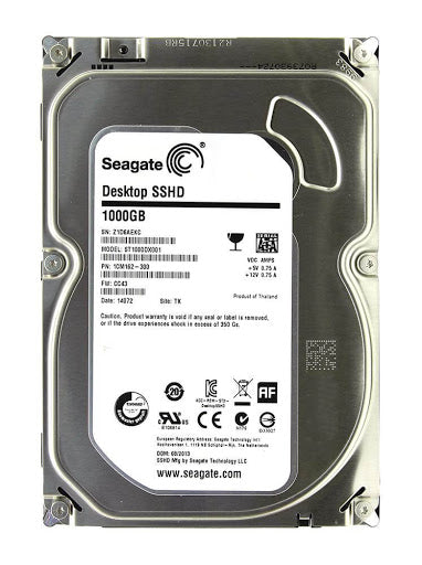 1CM162-542 Seagate Desktop SSHD 1TB 7200RPM SATA 6GB/s 64MB Cache 8GB SSD 3.5-inch Hybrid Hard Drive