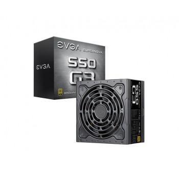 220-G3-0550-Y1 - EVGA SuperNOVA 550 G3 550-Watts 80 Plus Gold Certified Fully Modular Eco Mode with HDB Fan Power Supply