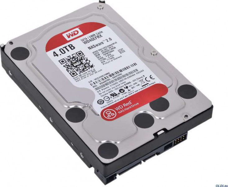 WD40EFRX Western Digital Red 4TB 5400RPM SATA 6Gb/s 64MB Cache 3.5-inch NAS Hard Drive