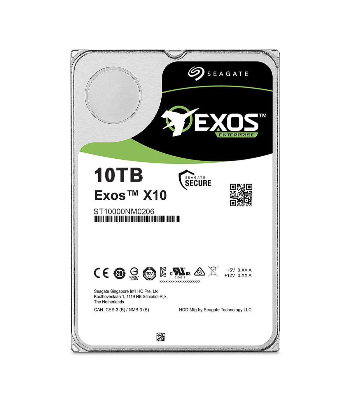 2AA202-002 Seagate Exos X10 10TB 7200RPM SAS 12Gbps 256MB Cache 3.5-inch Hard Drive