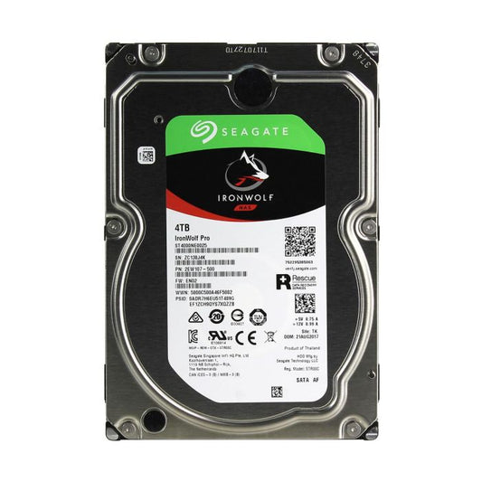 2EW107-500 Seagate IronWolf Pro 4TB 7200RPM SATA 6Gbps 128MB Cache 512e 3.5-inch Hard Drive