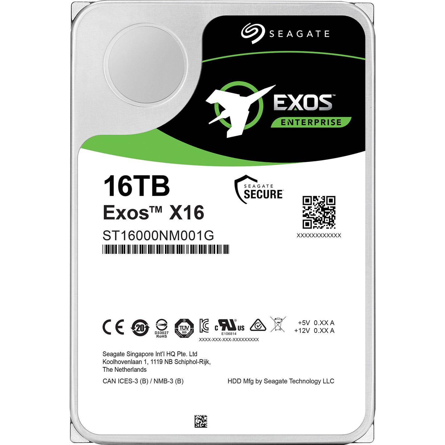 2KH133-136 Seagate 16TB 7200RPM SATA 6Gbps 3.5-inch Hard Drive