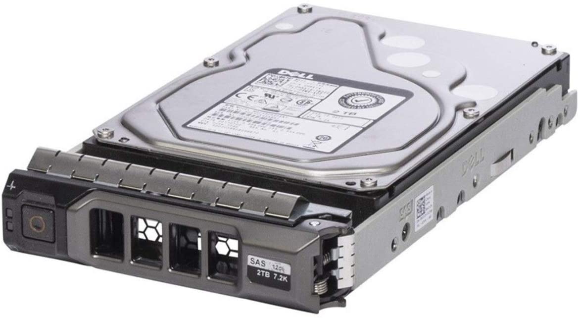 400-AISW Dell 2TB 7200RPM SAS 12Gbps Nearline Hot Swap 2.5-Inch Hard Drive with Tray