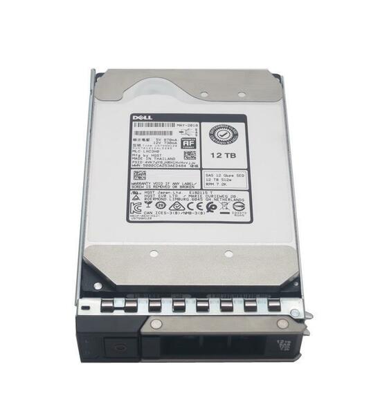 400-BEJT Dell 12TB 7200RPM SAS 12Gbps Nearline Hot Swap 256MB Cache (512e) 3.5-Inch Hard Drive with Tray