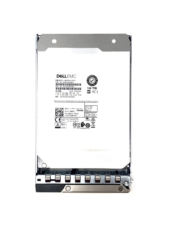 400-BHJF Dell 16TB 7200RPM SAS 12Gbps Hot Swap (512e) 3.5-Inch Hard Drive