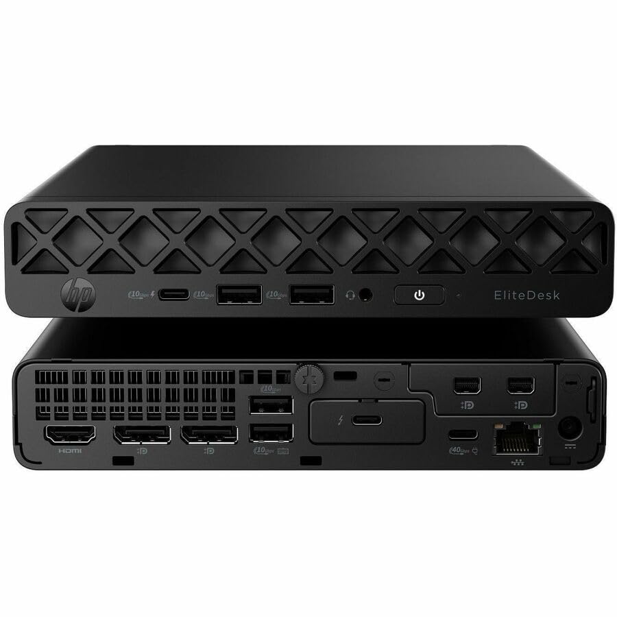 D36E5UT#ABA EliteDesk 8 G1a Desktop Computer AMD Ryzen AI 5 340 16GB 256GB PCI Express NVMe SSD Mini PC Jack Black