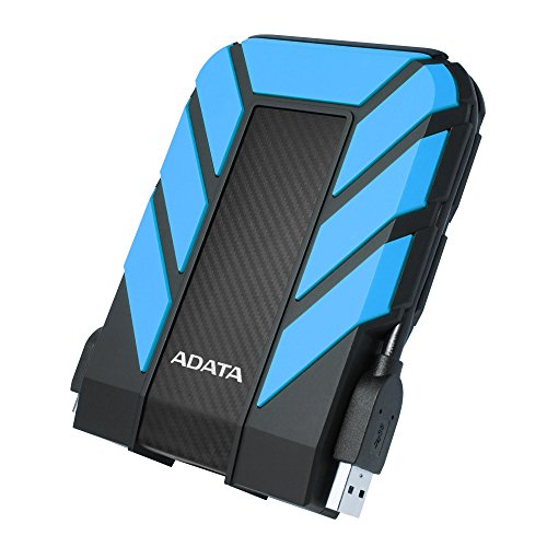 ADATA 1TB HD710 Pro Rugged External Hard Drive2.5"USB 3.1IP68 Water/Dust ProofShock ProofBlue
