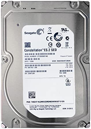 9XT160905 Seagate Constellation ES.2 3TB 7200RPM SATA 6Gbps 64MB Cache 3.5-inch Internal Hard Drive