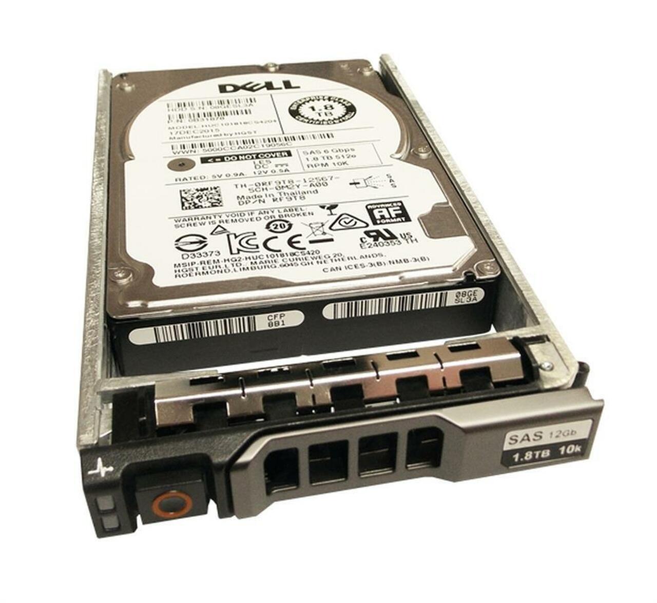 79JRY Dell 1.8TB 10000RPM SAS 12Gbps 2.5-Inch Hard Drive
