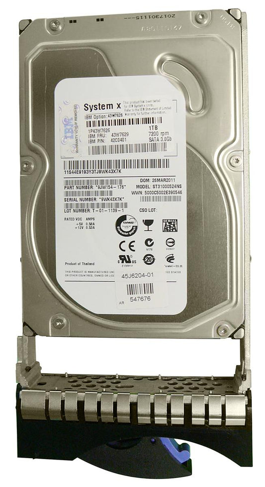 9JW154-176 Seagate Constellation ES 1TB 7200RPM SATA 3GB/s 32MB Cache 3.5-inch Hard Drive