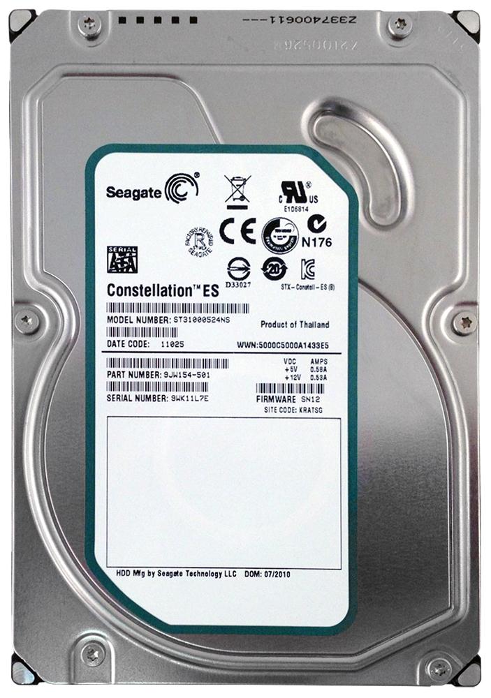 9JW154-501 Seagate Constellation ES 1TB 7200RPM SATA 3GB/s 32MB Cache 3.5-inch Hard Drive