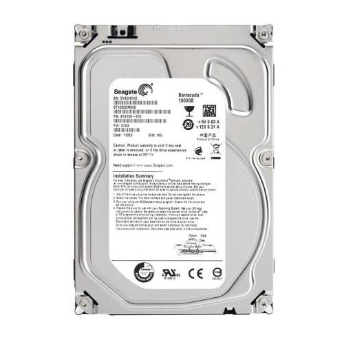 ST3100034AS Seagate Barracuda 7200.11 1TB 7200RPM SATA 3Gbps 32MB Cache 3.5-inch Internal Hard Drive