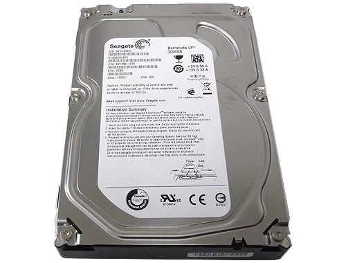 9VT156-570 Seagate Barracuda LP 2TB 5900RPM SATA 3GB/s 32MB Cache 3.5-inch Hard Drive