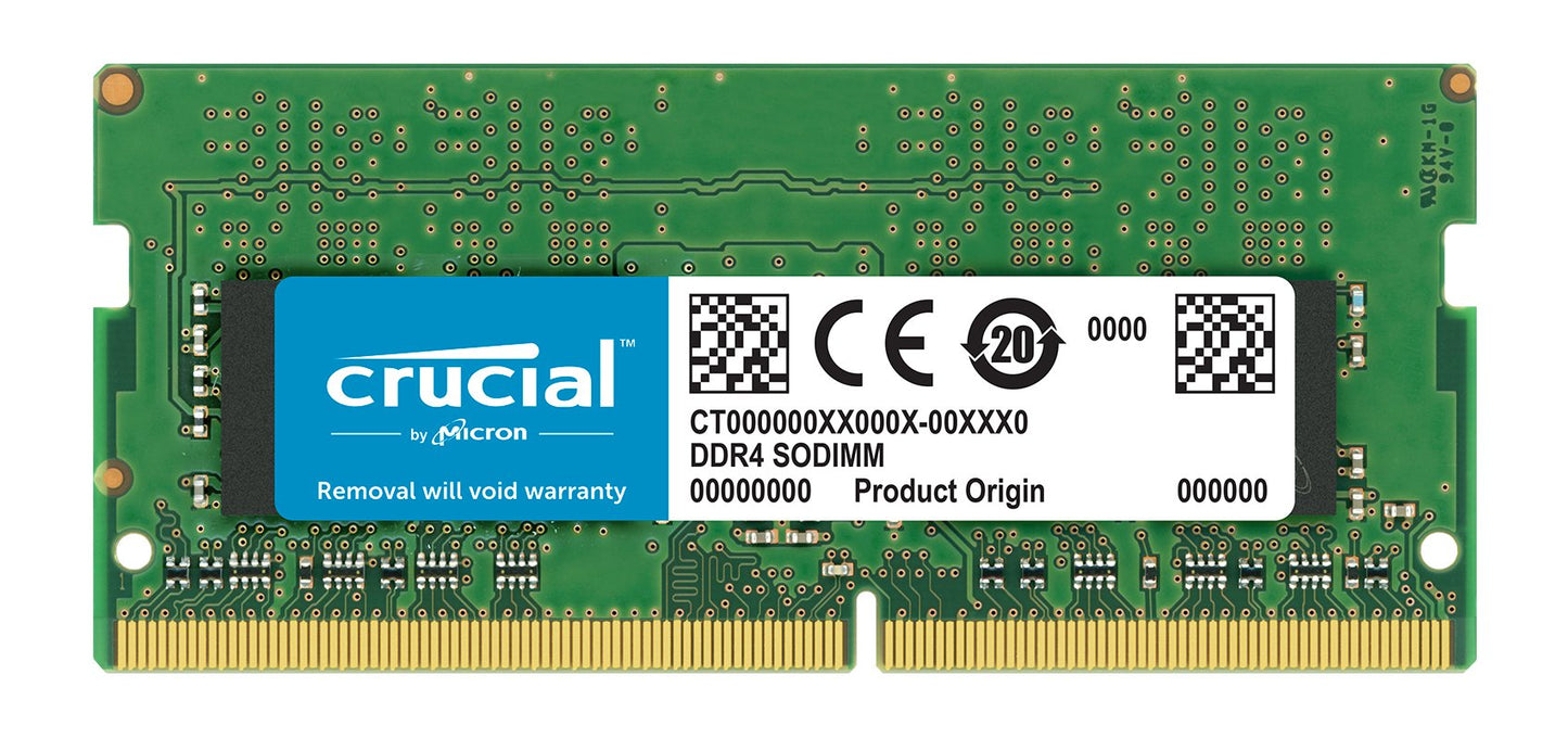 CT16G4SFD824A - Crucial 16GB PC4-19200 non-ECC Unbuffered DDR4-2400MHz CL17 260-Pin SODIMM 1.2V Dual Rank Memory