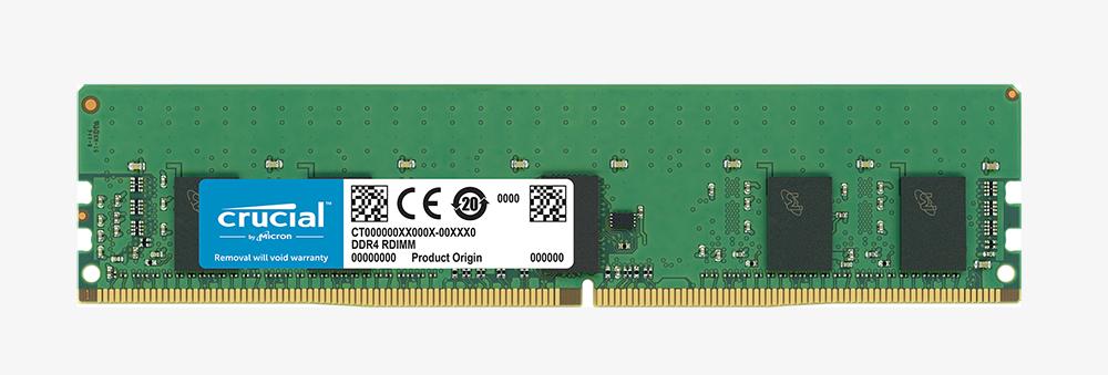 CT8G4R266KM - Crucial 8GB DDR4 Reg ECC 2666MHz PC4-21300 Dual Rank, x8 RDIMM Memory