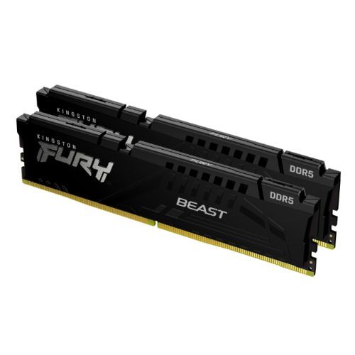 Kingston Fury Beast 32GB Kit (2 x 16GB) DDR5 5200MHz CL40 1.25V ECC XMP 3.0 PMIC DIMM Memory