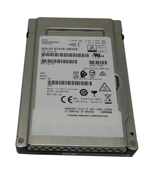 P23342-001 HP 7.68TB Serial Attached SCSI (SAS) 12Gbps Read Intensive 3.5" Solid State Drive