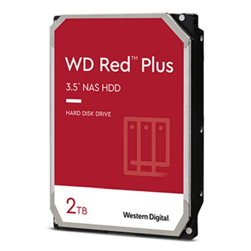 WD 3.5" 2TB SATA3 Red Plus NAS Hard Drive 5400RPM 64MB Cache OEM