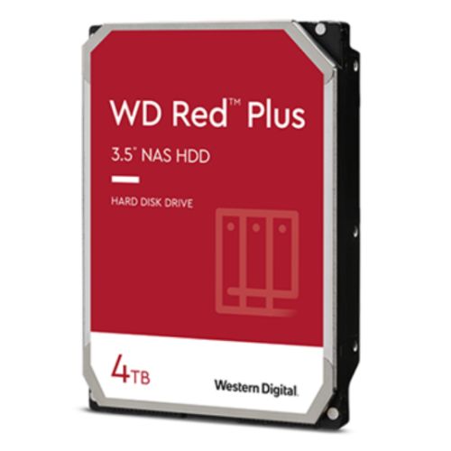 WD 3.5" 4TB SATA3 Red Plus NAS Hard Drive 5400RPM 256MB Cache OEM