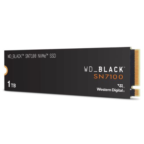 WD 1TB Black SN7100 M.2 NVMe Gen4 SSD M.2 2280 PCIe4 R/W 7250/6900 MB/s 1000K/1400K IOPS